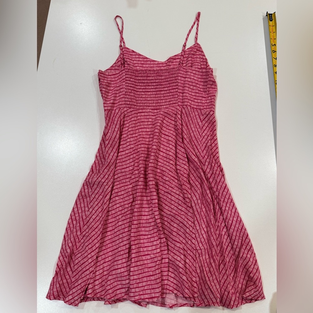 Old Navy Pink Striped Fit & Flare Sundress Mini | A-Line | Size M - Picture 4 of 15